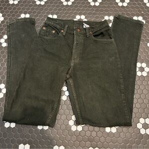 Vintage 1995 Levi Strauss 550 Relaxed Fit Tapered Leg 5 Long Women’s Dark Green
